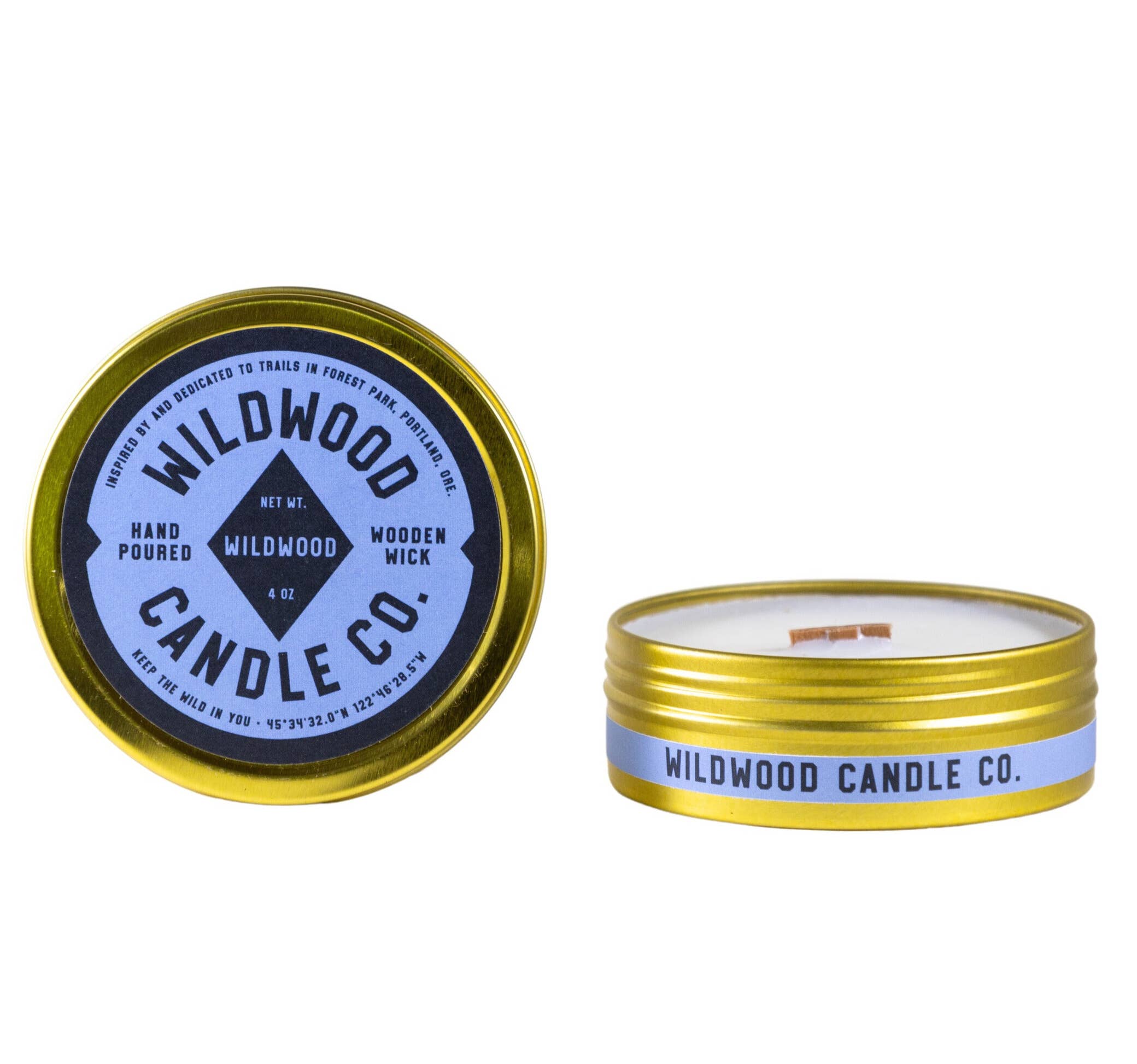 4 oz Wildwood Travel Tin Candle