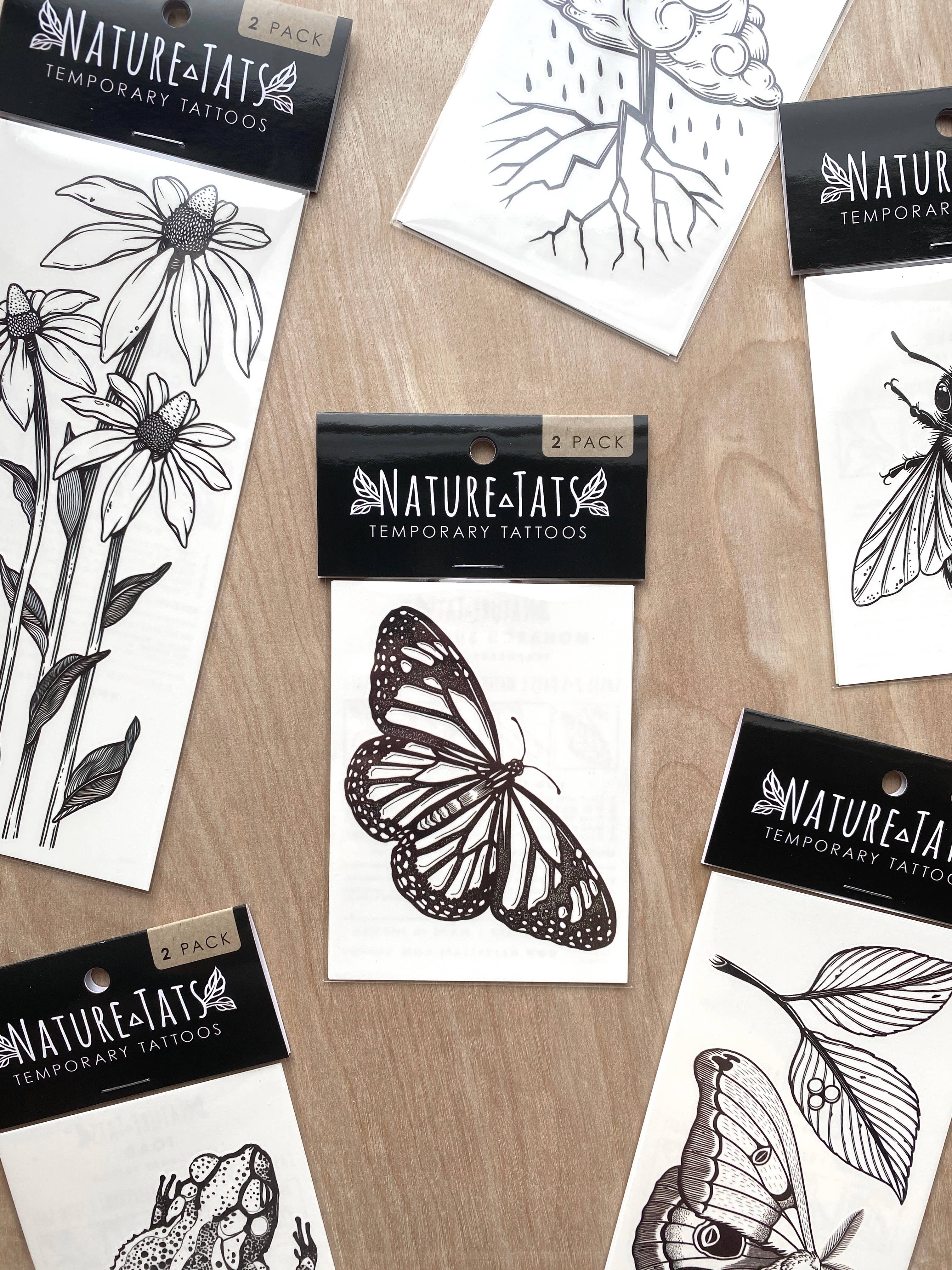 Monarch Butterfly Temporary Tattoo