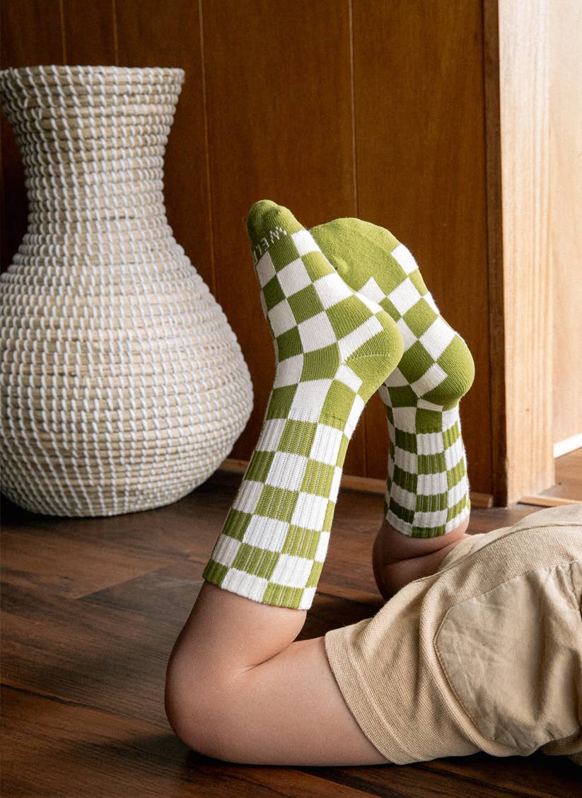 Kids Checkerboard Socks