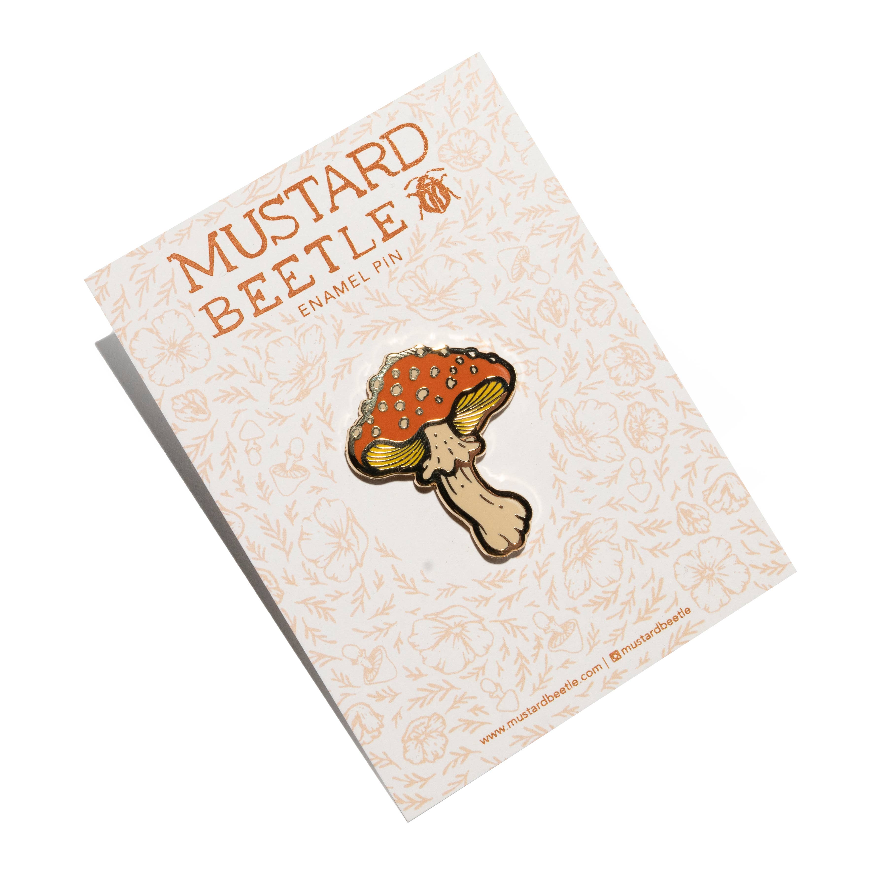 Mushroom Enamel Pin 1.25”