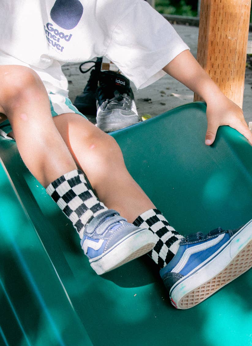 Kids Checkerboard Socks