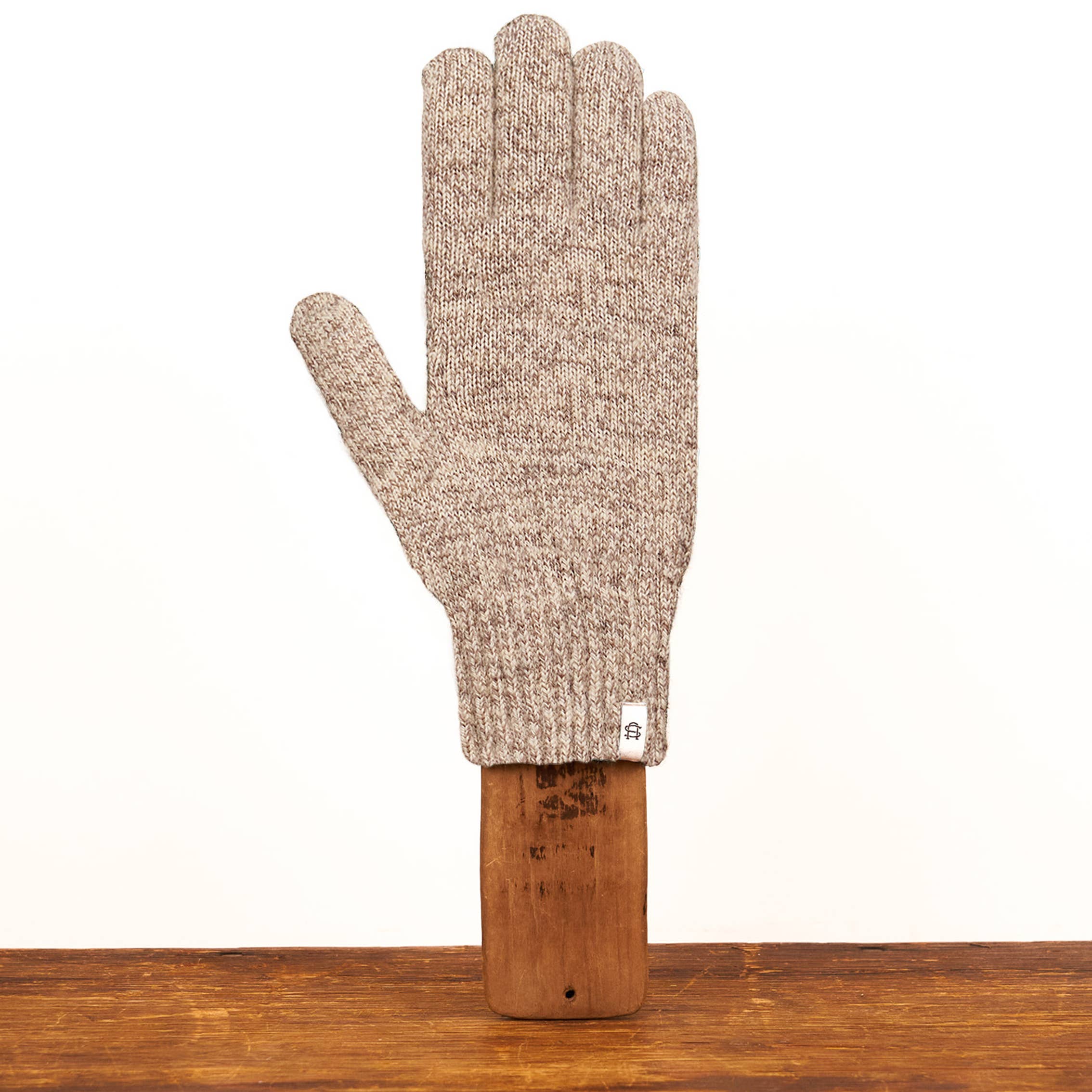 Ragg Wool Full Glove - Oatmeal Melange