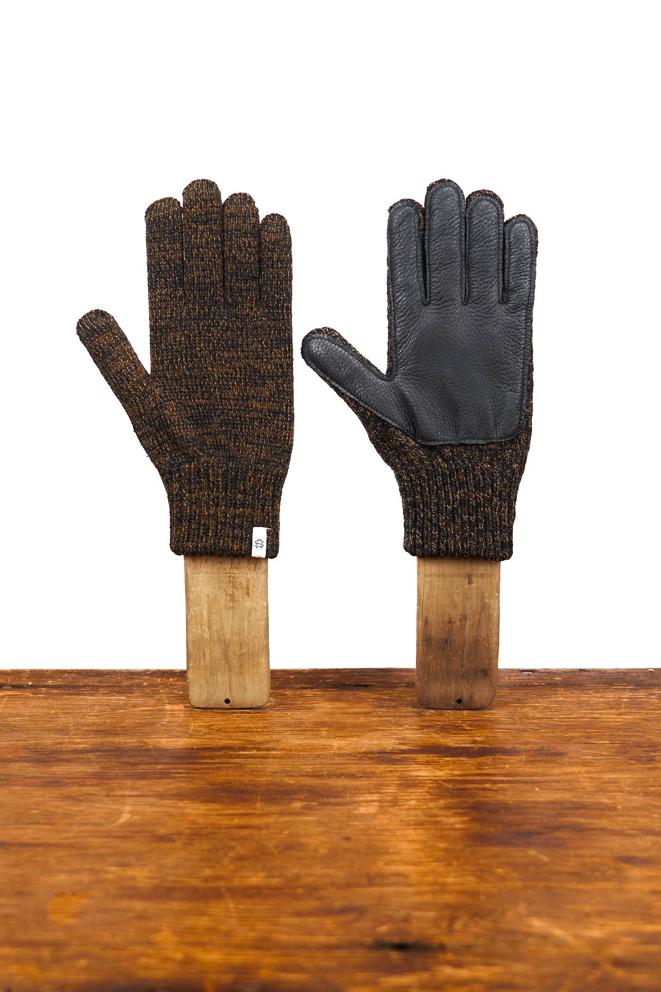 Ragg Wool Full Glove - Rust Melange