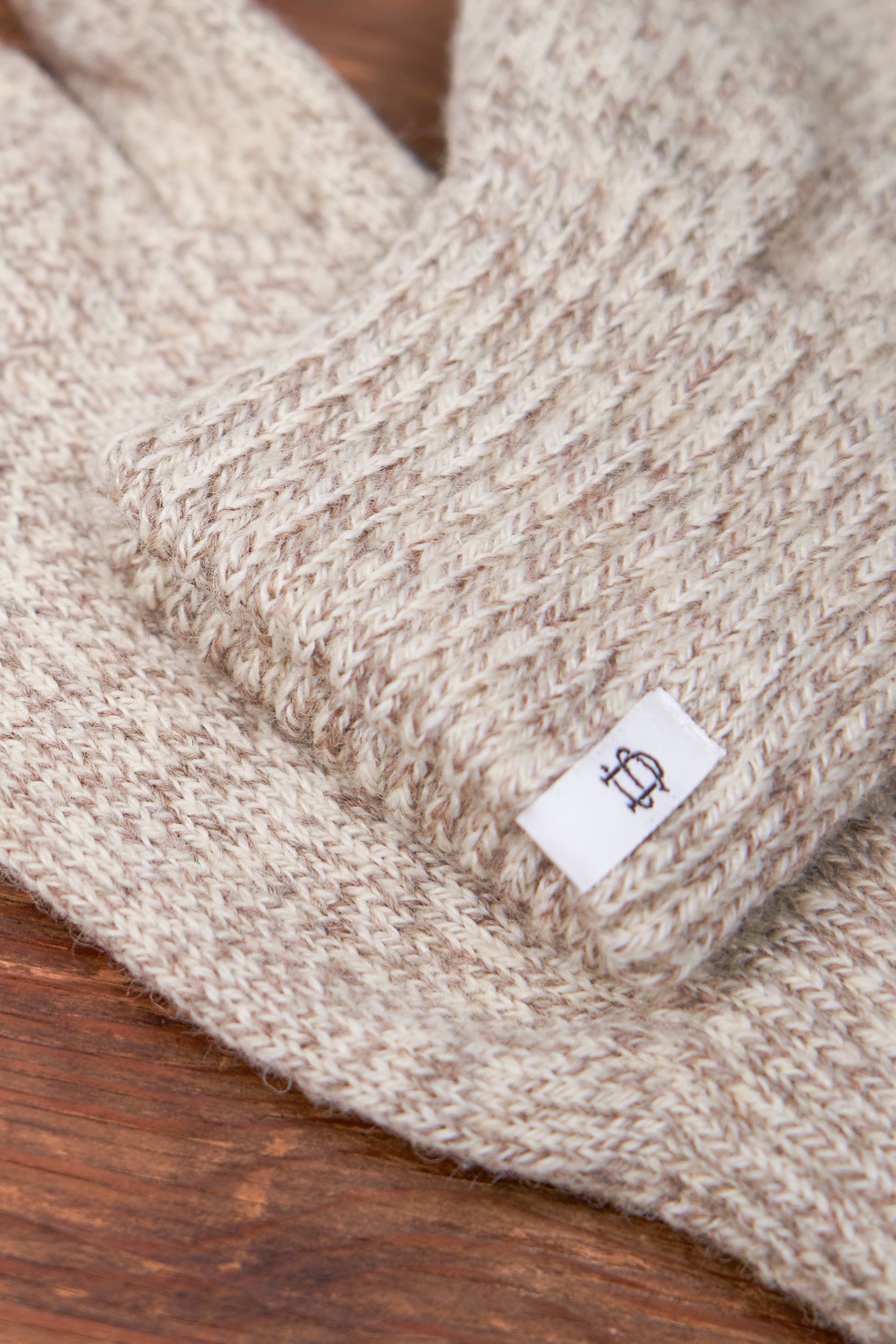 Ragg Wool Full Glove - Oatmeal Melange