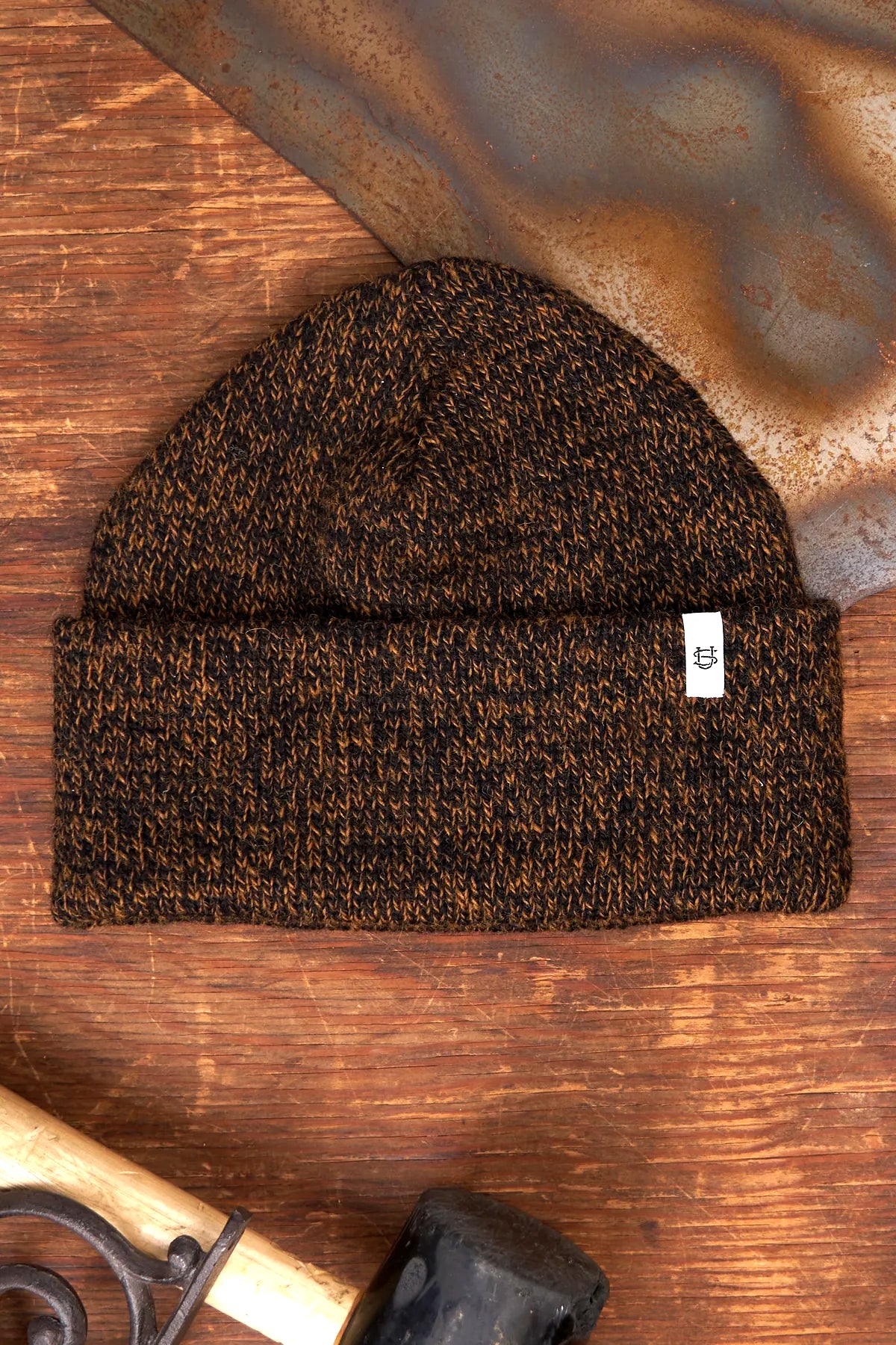 Ragg Wool Beanie - Rust Melange