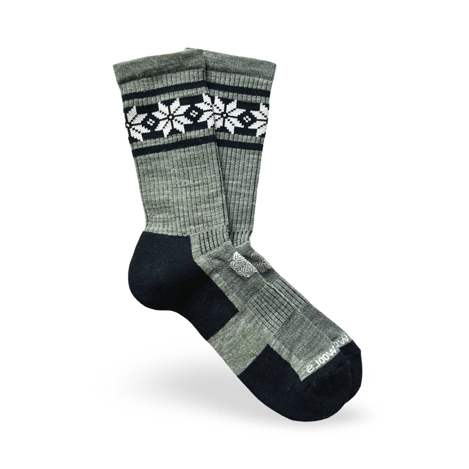 Nordic Wools - Olive Merino Wool Hiking Sock