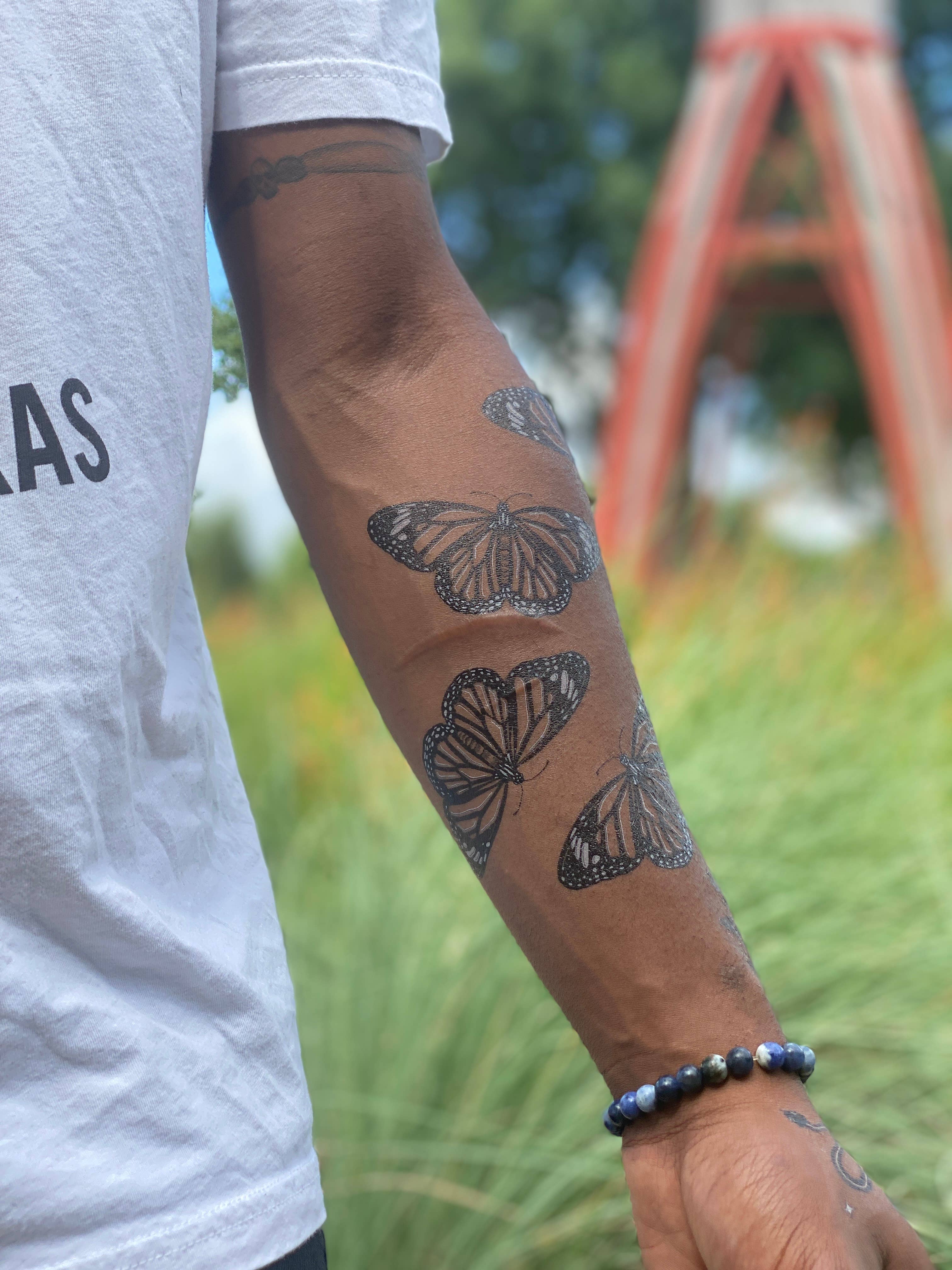 Monarch Butterfly Temporary Tattoo