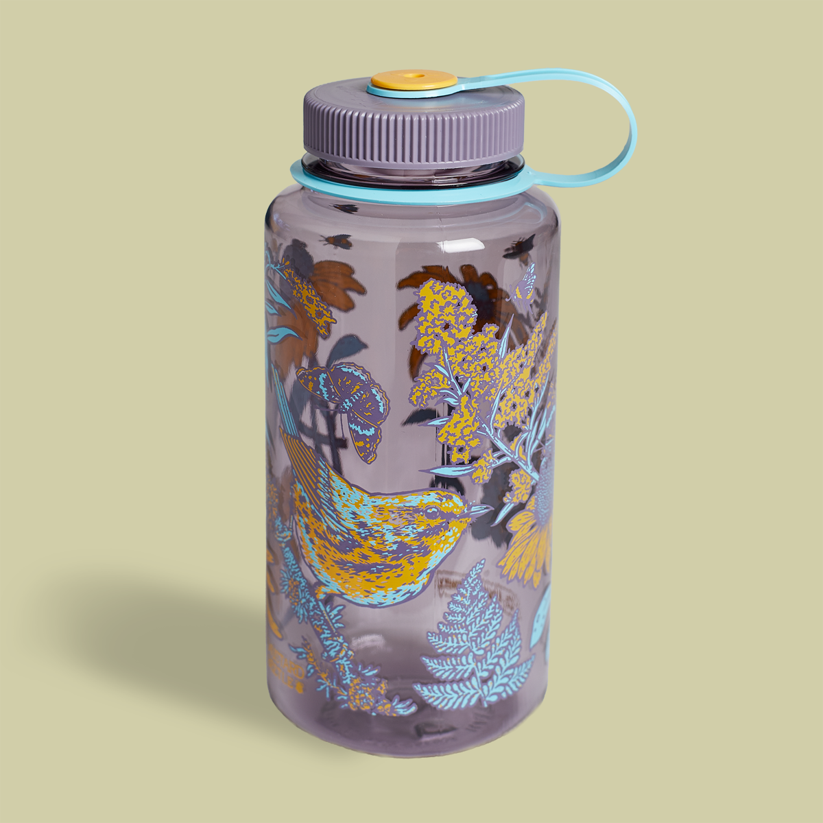 Prairie Warbler, 32oz Wide Mouth Nalgene Water Bottle