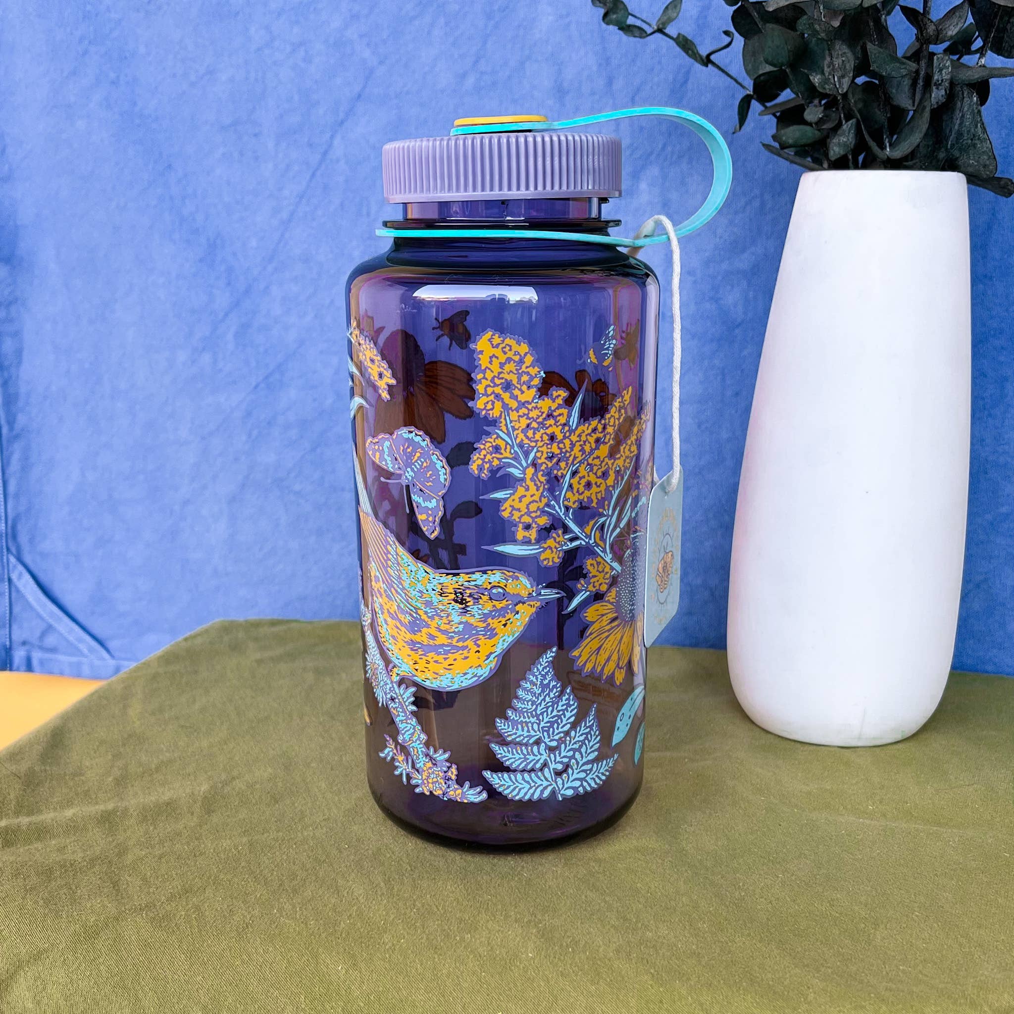 Prairie Warbler, 32oz Wide Mouth Nalgene Water Bottle