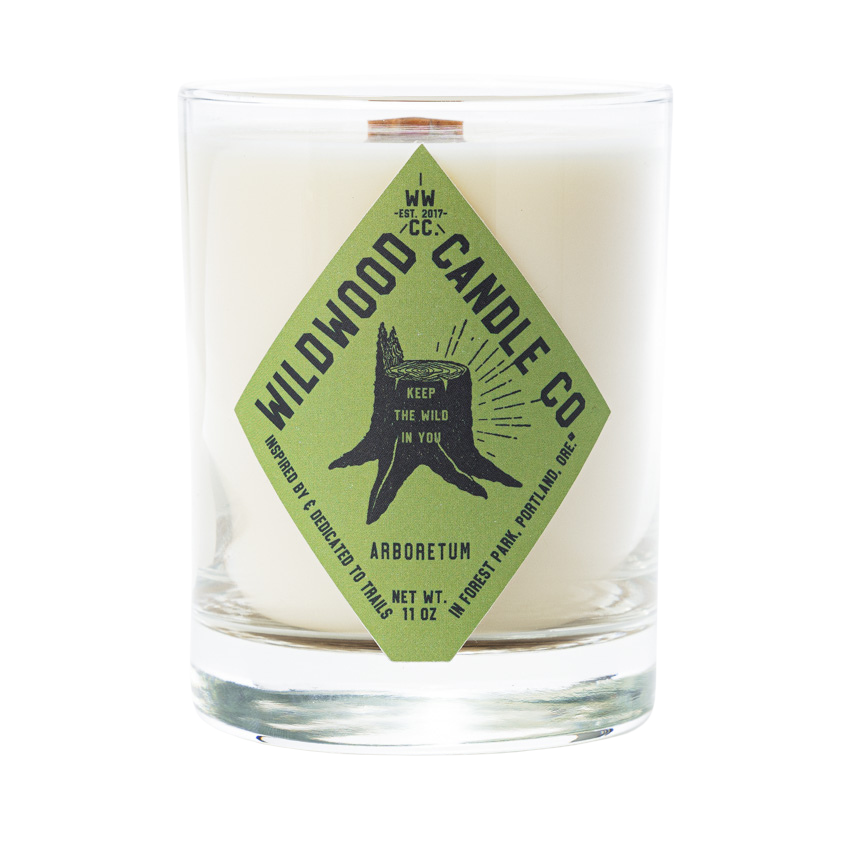 11 oz Arboretum Soy Candle - Redwood Pine Embers