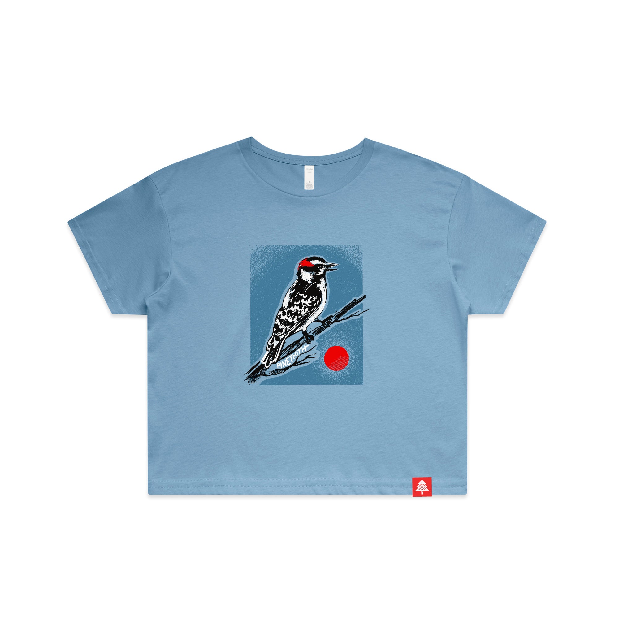 Downy Woodpecker - Women's Cropped Tee