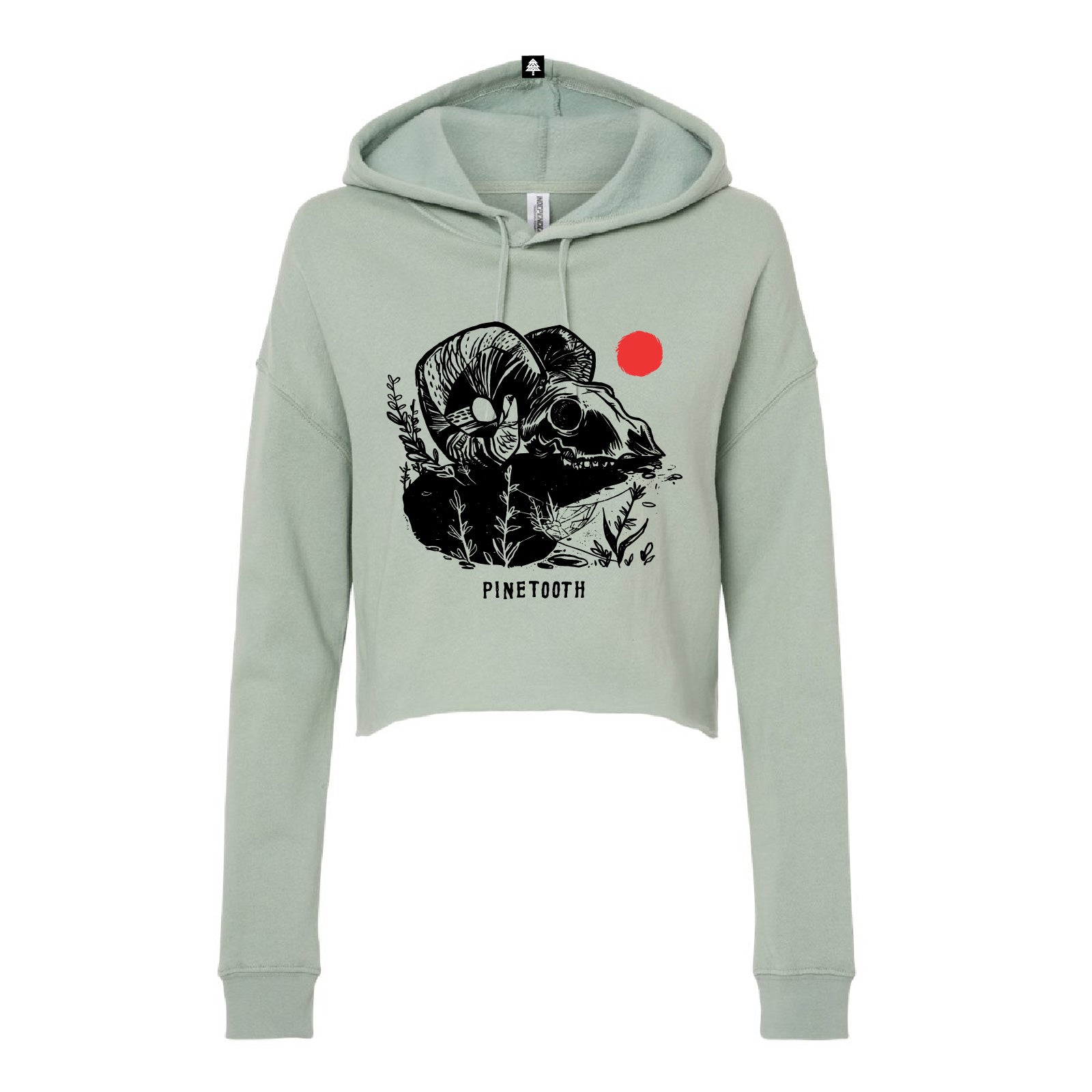 Ram Skull - Women's Crop Hoodie